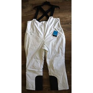Columbia WW3466-100 Women's Plus Sz 2XL White Iceventure Bib Snow Pants